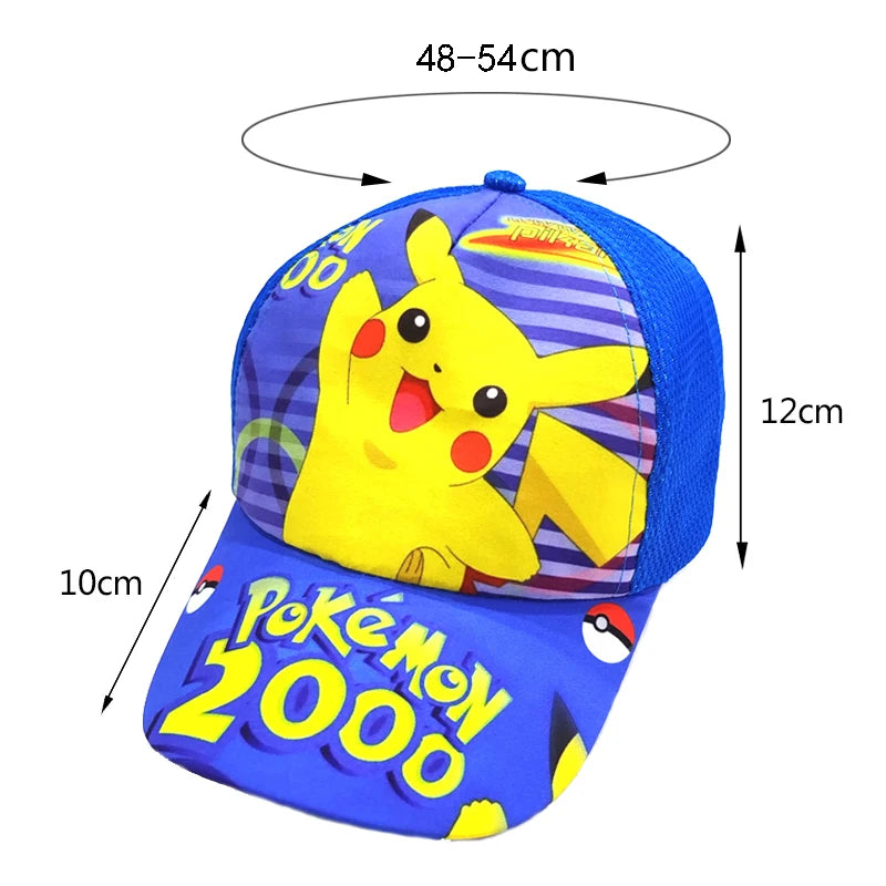 Animuotų „Pokemon“ beisbolo kepurė su Pikachu, reguliuojama „Pokemon“ cosplay, hip-hop stiliaus kepurė vaikams, mergaitėms ir berniukams, anime figūrėlės, žaislai, dovanos vaikams