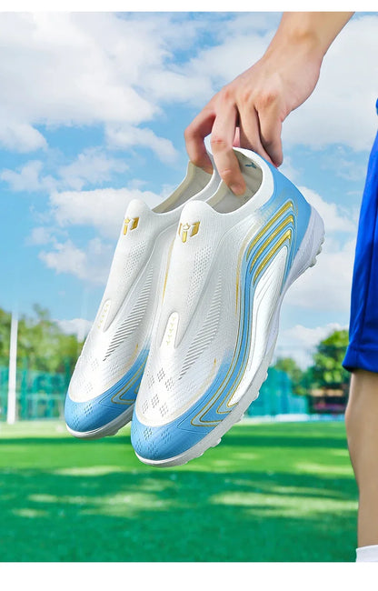 Nouvelles chaussures de football pour hommes TF/FG, chaussures de football professionnelles de haute qualité, chaussures de futsal unisexes pour femmes, vente chaude, crampons ultralégers, baskets.