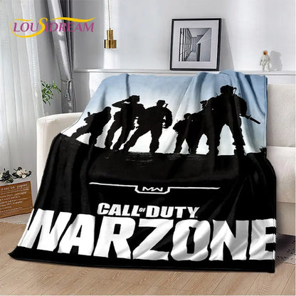 3D COD,Call of Duty Game Gamer Soft Plush Blanket,Flannel Blanket Throw Blanket for Living Room Bedroom Beds Sofa Office Cover
