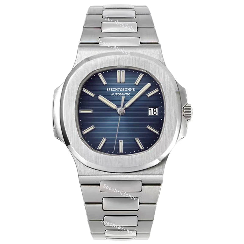 Specht&Sohne 2025 Nuevo reloj clásico de lujo para hombre, reloj automático para hombre en acero inoxidable con zafiro, 8215 reloj de pulsera mecánico