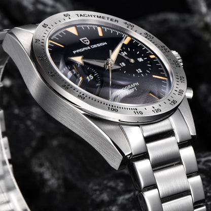 2026 New PAGANI DESIGN Retro Mens Watches Moon Quartz Watch For Men Speed Sports Chronograph AR Sapphire VK64 Clock Reloj Hombre