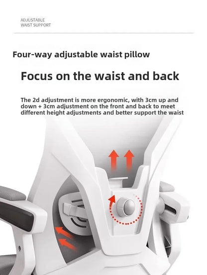 Computer Chair Home Office Chair Comfortable Sedentary Students Gaming Chairs Dormitory Chair Reclining Seat Ergonomic Ufficio