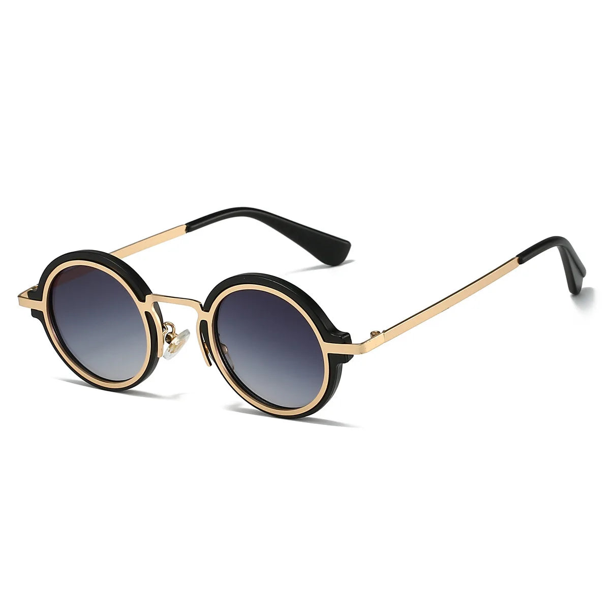 New Retro Small Round Frame Sunglasses for Men's Personalized Steampunk Outdoor Driving Sunglasses Street Photography