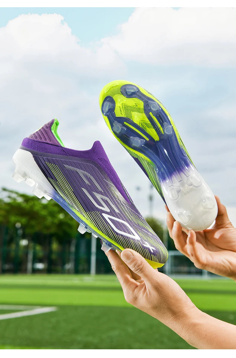 New Men's Football Boots Turf Soccer Shoes Sport Ultralight Comfortable Cleats Futsal Non Slip Fg Grass Indoor Adult Non-Slip