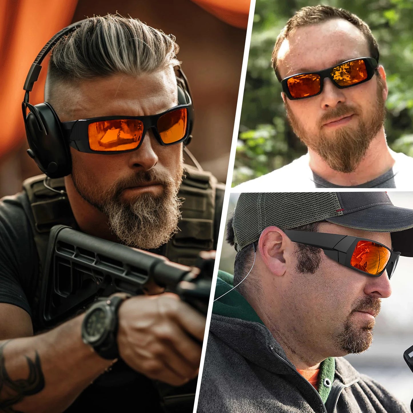 MAXJULI Z87 Polarized Sunglasses Men Wrap Around Sport Driving UV400 Retro Vintage Shield Safety Glasses 8231