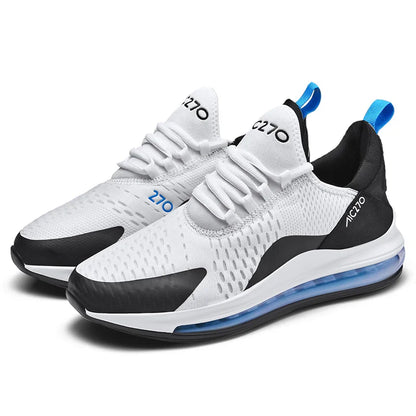 Baskets décontractées à coussin d'air pour hommes, chaussures de sport respirantes en maille absorbant les chocs, antidérapantes, résistantes à l'usure, chaussures de sport d'été
