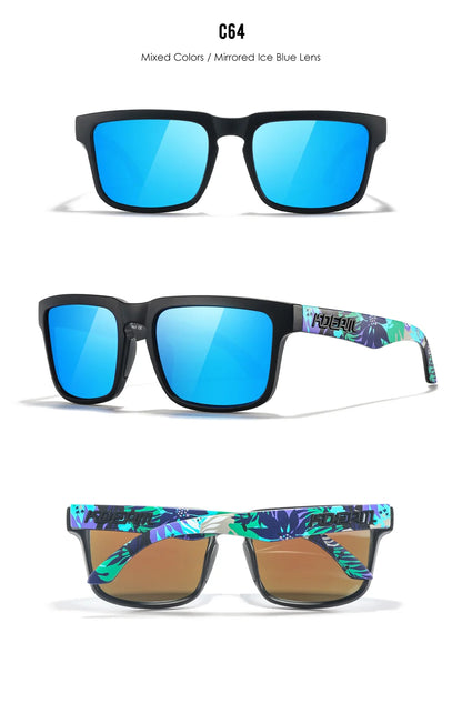 KDEAM Unisex Square Sunglasses Polarized Flash With Stylish Mirrored Pink Sun Glasses New Colors KD332