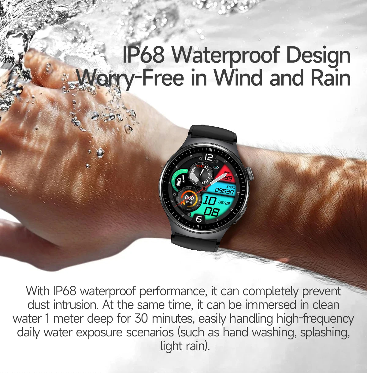 2026New AI-Diagnosis Care Smartwatch ECG+PPG Accurate Uric Acid Blood Pressure Body Fat Five organ Fitness Waterproof Smartwatch