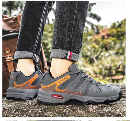New Outdoor Men's Shoes Men's Anti-Slip Mountaineering Shoes Travel Hiking Adventure Footwear Fashionable Casual Sneakers