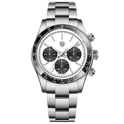 Rossitimi Casual Elegance Men Quartz Watch Light Luxury Premium Stainless Steel Sapphire Small Three-Pin Luminous Diving Watch