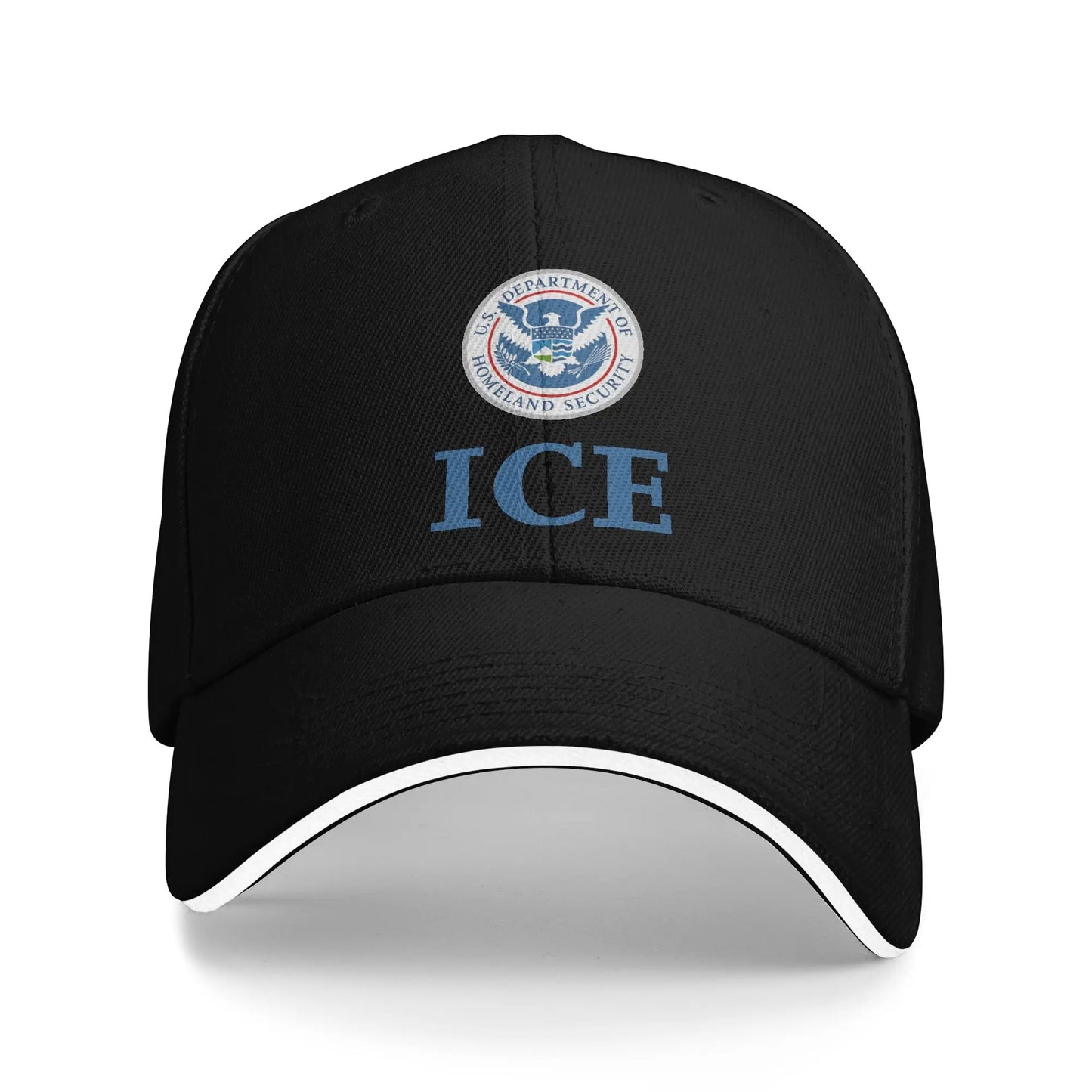 Immigration and Customs Enforcement  ICE  Casual Baseball Cap  Hiking Fishing Trucker Hat Summer Men Fashion Baseball Caps