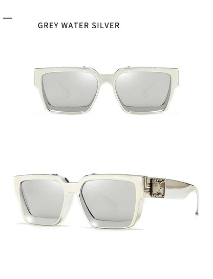 Cycling Brand Rectangle Sunglasses Men Women Luxury Shades Retro Square Sun Glasses Eyewear Trend Punk Eyeglasses For Male