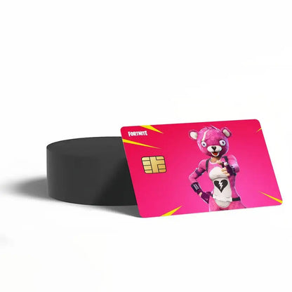 Cuddle Team Leader Fortnite Game Card Stickers for Bank Access Protective Waterproof Film Cover Sticker Surprise Gift