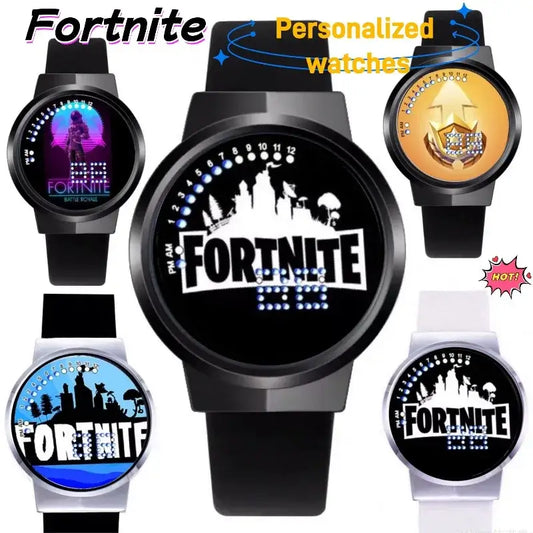 Fortnite Watch Cute Fashion Cartoon Personalized Kawaii Touch Night Light LED Student Electronic Watch Gift for Friends