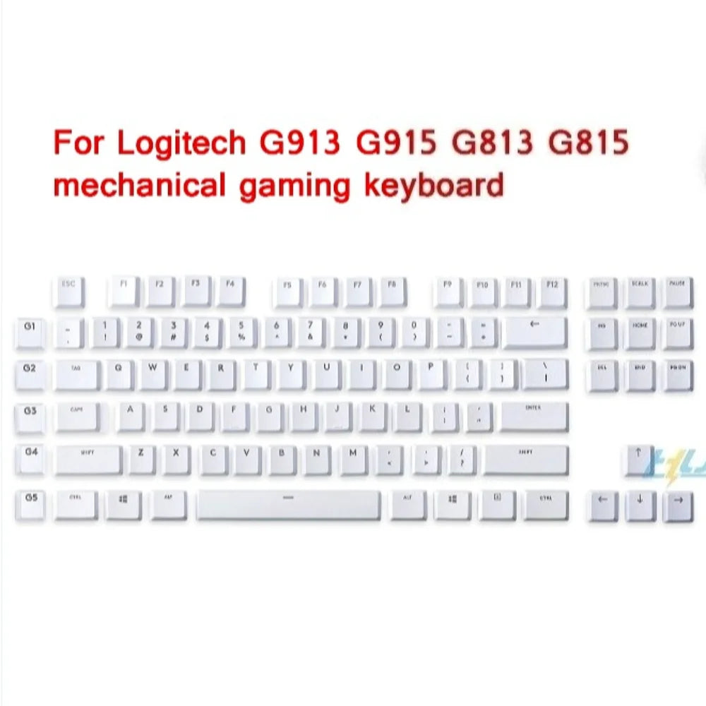 G915 913 TKL G815 G813 strukturierte, rutschfeste, transparente, hintergrundbeleuchtete Tastenkappe, geeignet für Logitech mechanische Tastaturen