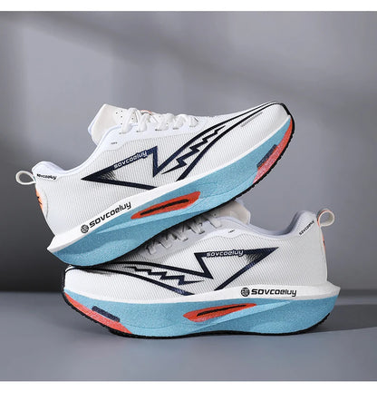 Ténis de corrida 2026 com placa de carbono para maratona, desportivos para homem, respiráveis, leves, confortáveis para mulher, atléticos, antiderrapantes e casuais, novidade