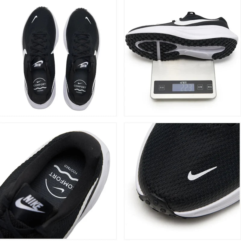 Nike Men's Revolution 8 Mesh Breathable Black White Running Shoes HJ9198-003