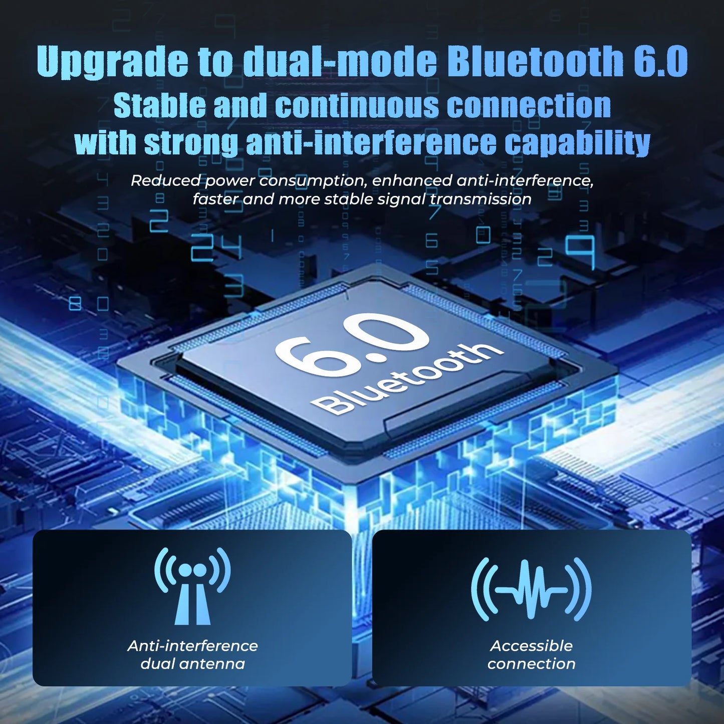 Auriculares Bluetooth HTC NE49 6.0 True Wireless Earbuds Gaming HiFi Deep Bass Lightweight Cool Design IPX5 Waterproof Choice