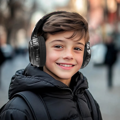 Gradient Kids Bluetooth Headphones Over Ear Girls Wireless Headphones With Mic Foldable Lightweight Headset For School Travel