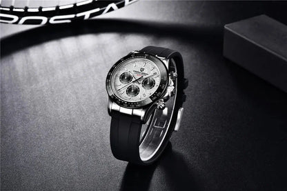 Nuevo original PAGANI DESIGN PD-1664 reloj de pulsera de lujo para hombre con movimiento de cuarzo japonés VK63, cristal de zafiro, cronógrafo impermeable dorado