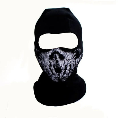 Unisex Ghost Print Skull Motorcycle Face Mask War Game Call Of Duty MWII 2022 COD Ghost Simon Riley Balaclava Mask For Adult