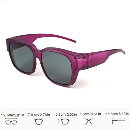 Oversized Square Fashionable Unisex Sunglasses for Casual Wear, Perfect for Photoshoots, Ideal Gift