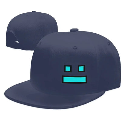 Czapki z daszkiem z gry Geometry Dash – czapki baseballowe typu snapback dla mężczyzn i kobiet, czapki regulowane, czapki hip-hopowe, czapki typu casquette