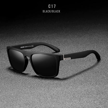 KDEAM Polarized Designer Square Sunglasses Men or Women Elastic Paint Frame Mirror Sun Glasses 17 Colors Available
