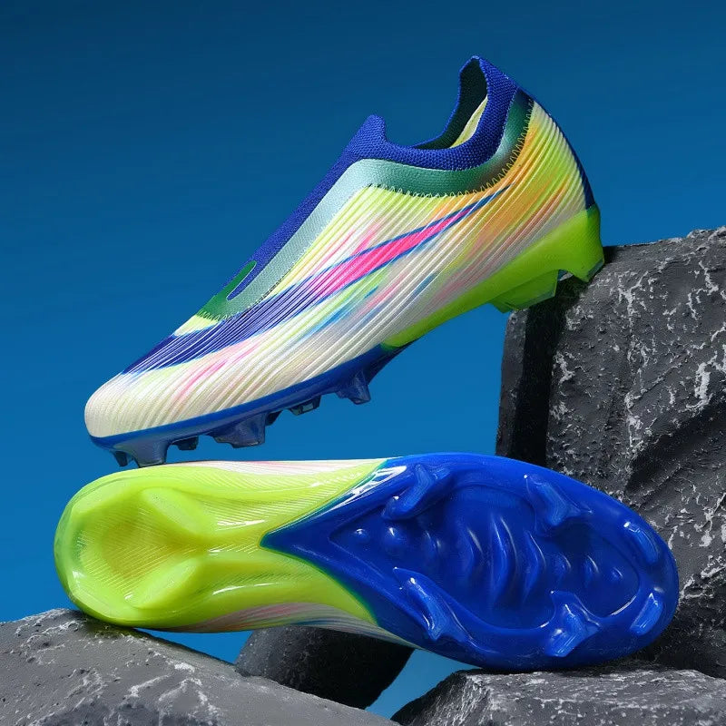Chaussures de football pour hommes, chaussures de football pour femmes, chaussures de terrain synthétique pour l'extérieur