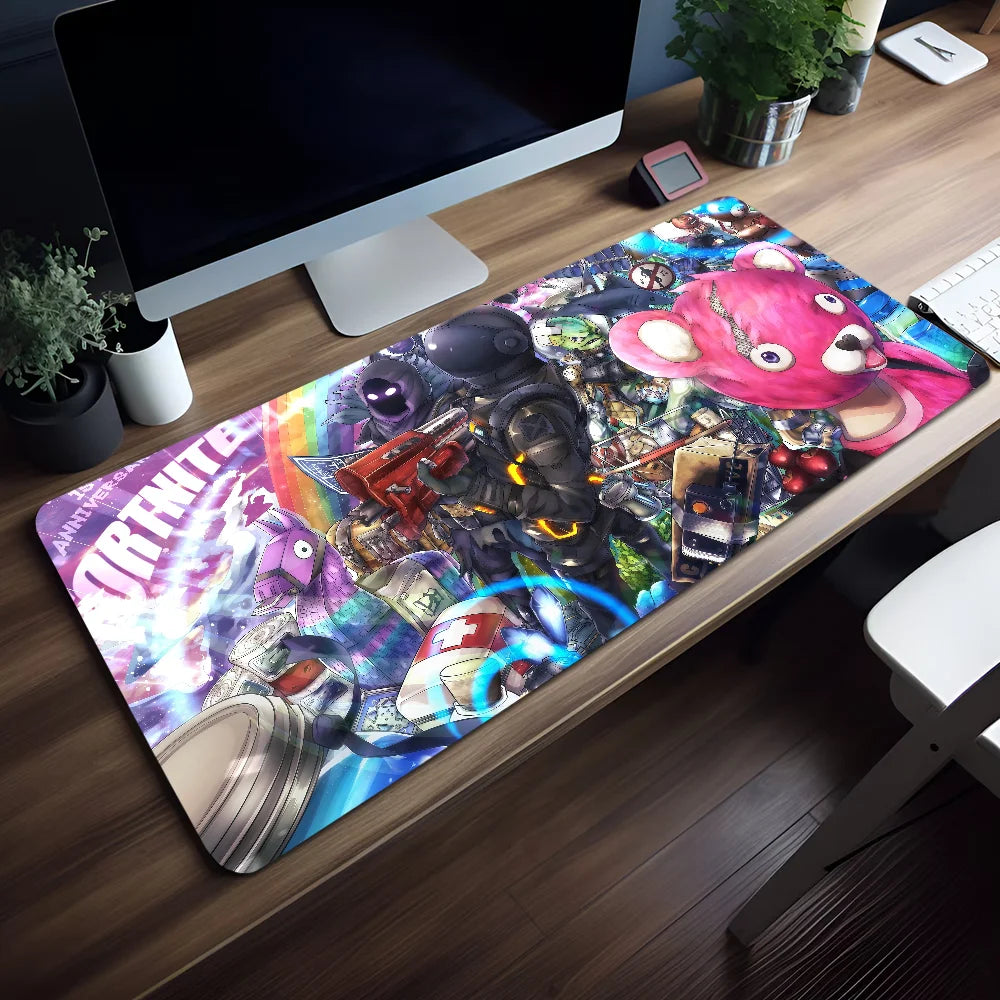 Mouse Pad Non-slip Game Lock Edge Survival Office Student Gaming Shooting Thickened Large Writing Cushion F-FORTNITE Mouse Pad