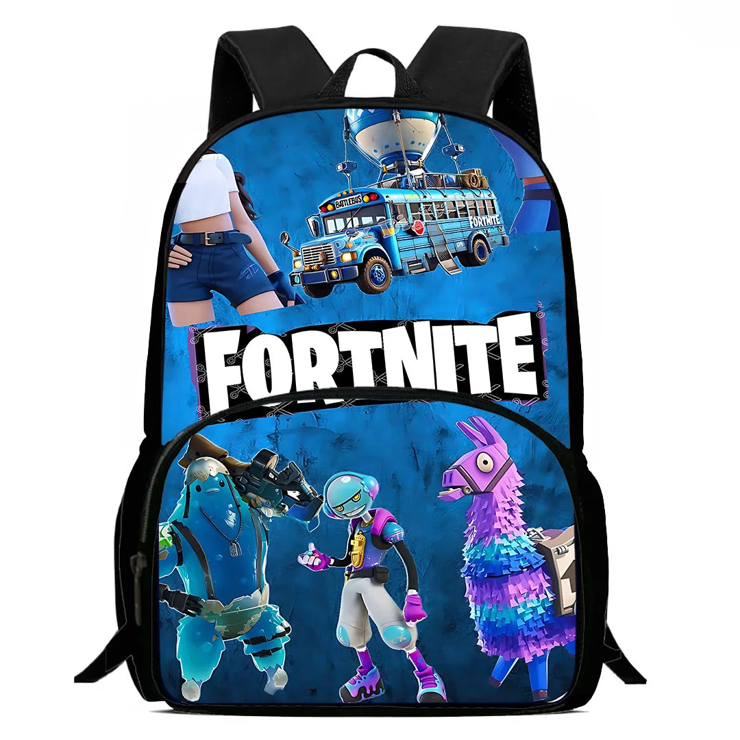 Suosittu FortniteS-peliaiheinen lasten reppu pojille ja tytöille, syntymäpäivälahja oppilaalle, koululaukku lapselle, suurikapasiteettinen kestävä retkeilyreppu