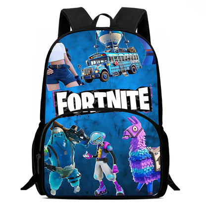 Suosittu FortniteS-peliaiheinen lasten reppu pojille ja tytöille, syntymäpäivälahja oppilaalle, koululaukku lapselle, suurikapasiteettinen kestävä retkeilyreppu