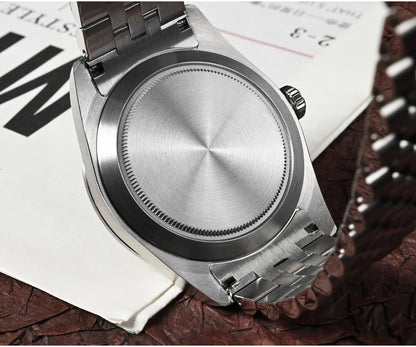 San Martin 38mm Men Sport Watch Fashion Luxury Explore Climbing Automatic Mechanical Sapphire Waterproof 5 Links Bracelet BGW-9