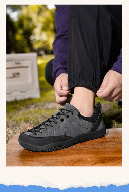 2026 nye brede herresko – minimalistiske barfodssneakers til vandring, zero drop-løbesko, udendørs sneakers med bred tåboks og skridsikker sål