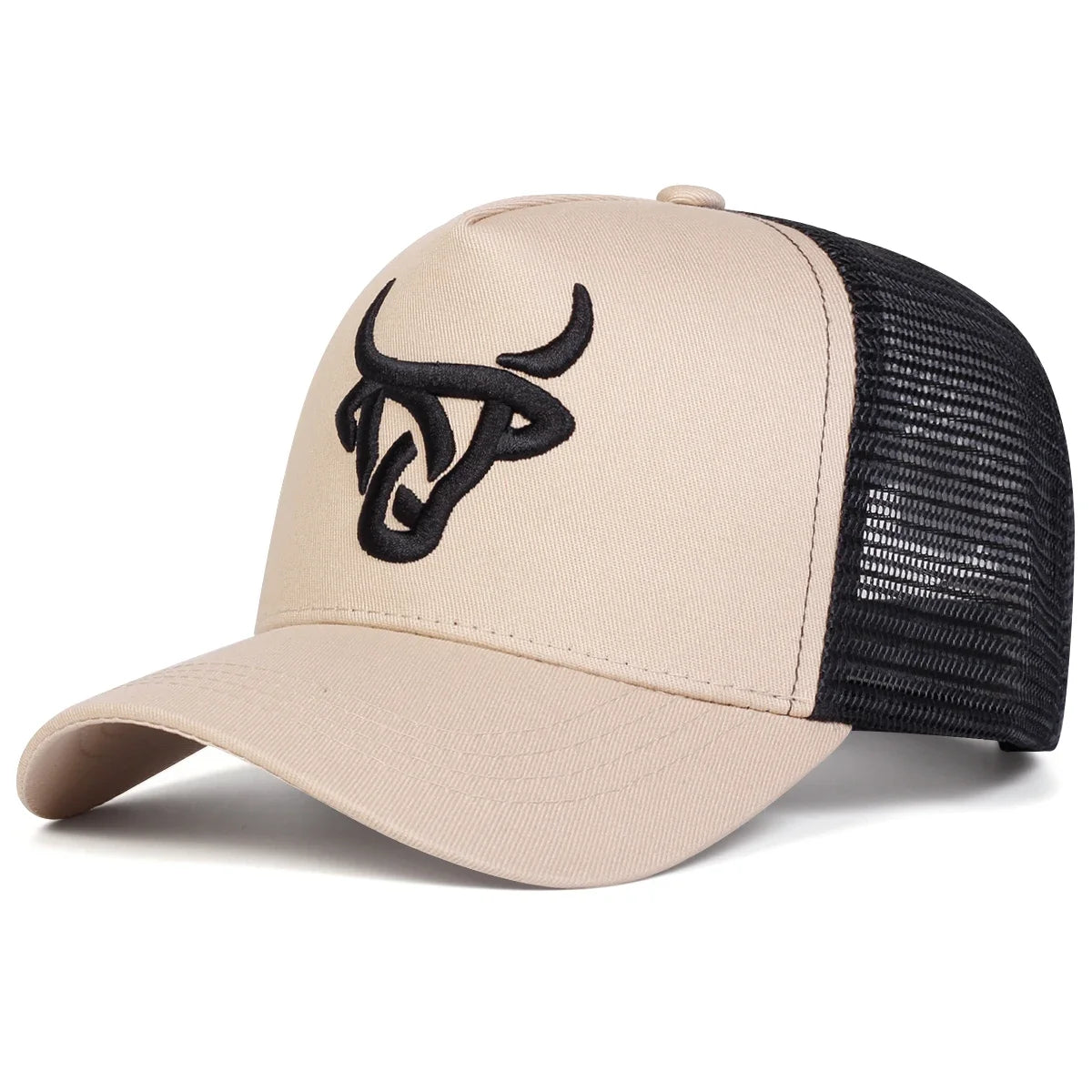 Unisex beisbolo kepurės su siuvinėjimu „Ox Head“, pavasario ir vasaros lauko reguliuojamos kasdieninės kepurės, „Dad Hat“ kepurės, apsaugančios nuo saulės