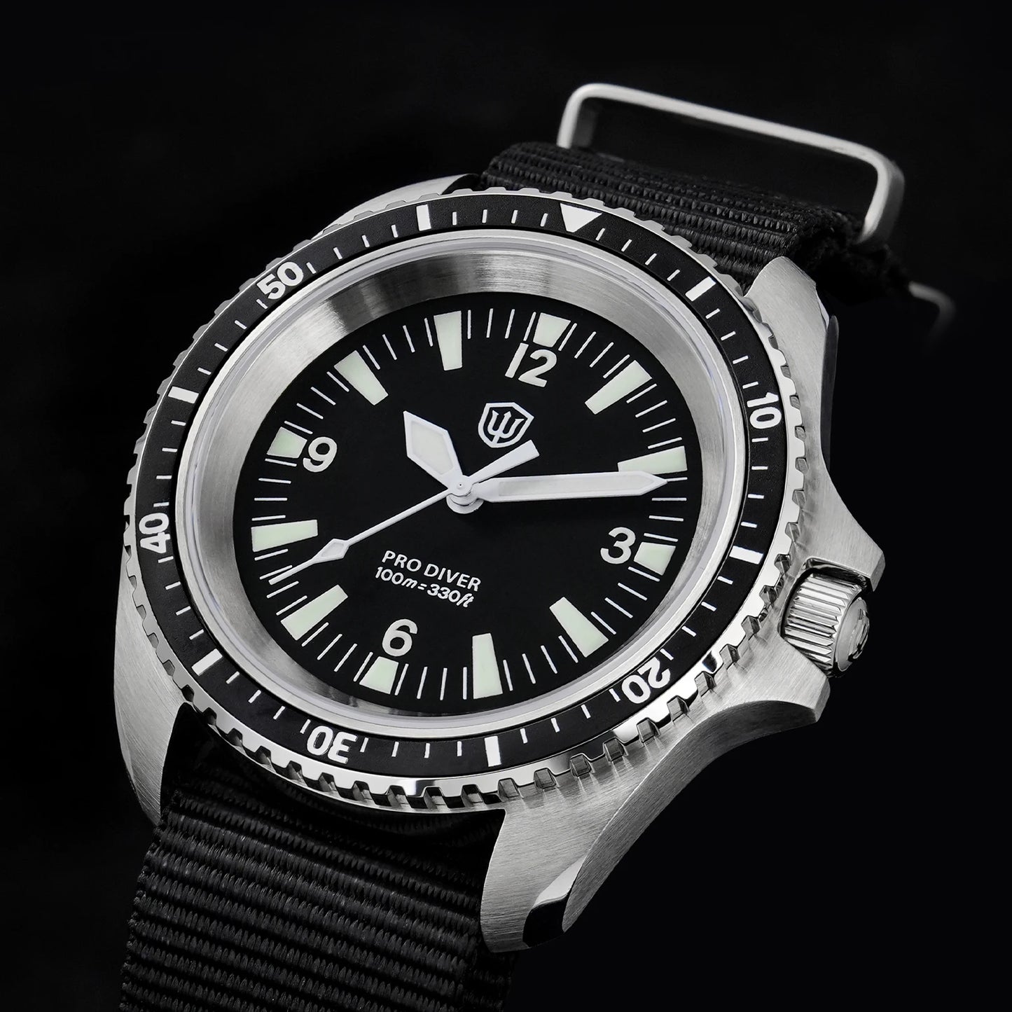 Watchdives WD1980 V3 38mm Men Watch Vintage VH31 Ronda 515 Sweep Seconds Quartz Movement Watches Luminous Sapphire Wristwatch