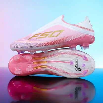 New Men Football Boots Non-Slip Outdoor Sneakers Match Grass Cleats High-quality Soccer Shoes Futsal Hot-selling High-top Light
