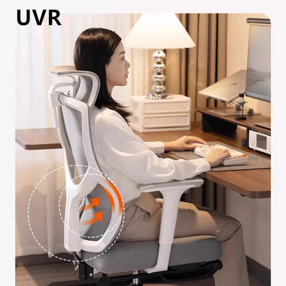 UVR Gaming Computer Chair Ergonomic Office Chair with Reclining Backrest, Adjustable Height, Comfortable Swivel Computer Chair for Home & Office