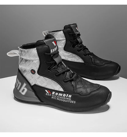 Baskets montantes décontractées avec motif gaufré tendance, souples et amortissantes, polyvalentes pour les trajets quotidiens, chaussures de sport unisexe rehaussantes et tendance 9