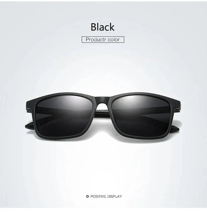 Luxury Men Sunglasses Fashion Vintage Square Ultra Light TR90 Frame Driving Fishing Sun Glasses For Man Eyewear