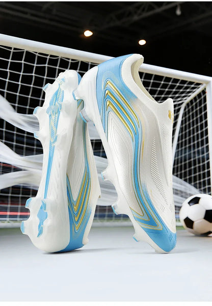 Nouvelles chaussures de football pour hommes TF/FG, chaussures de football professionnelles de haute qualité, chaussures de futsal unisexes pour femmes, vente chaude, crampons ultralégers, baskets.