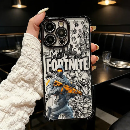 Popular Game FortniteS Plating Phone Case For Samsung A37, A57, A07, A36, A16, A35, A55, A25, A26, A05s, A15, A54, A34, A24, A14, A05, A04 4G 5G