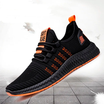 Zapatillas de moda ligeras para hombre, calzado casual transpirable con cordones, zapatos de caminar para hombre, calzado casual de verano