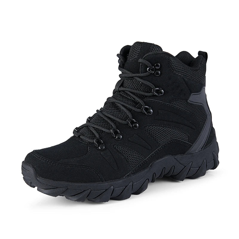 Upgraded Tactical Combat Training Boots Male Outdoors Camping Anti-wear Rapid Response Hiking Shoes Fishing Hunting Sneakers Men