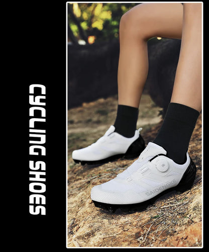 Unisex nye cykelsko – professionelle, lette, luksuriøse og originale landevejs-/MTB-racercykelsko i gummi til mode, cykel, streetwear og sport