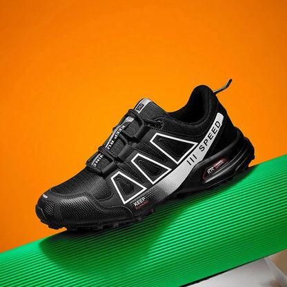 Men’s Lockless Cycling Shoes, Outdoor Mountain Cross-Country Non-Slip Hiking Shoes, Breathable Sports Shoes, Road Cycling Shoes