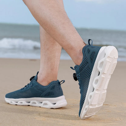 Unisex sneldrogende barefoot-waterschoenen voor watersporten in de buitenlucht, riviertrekking, wandelen langs beekjes, varen; lichtgewicht met draaibare gesp