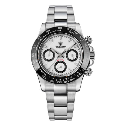 Watchdives WD16500 V2 Men Watch VK63 Quartz Movement Chronograph Wristwatch Stainless Steel Sapphire Crystal Luminous  Watches