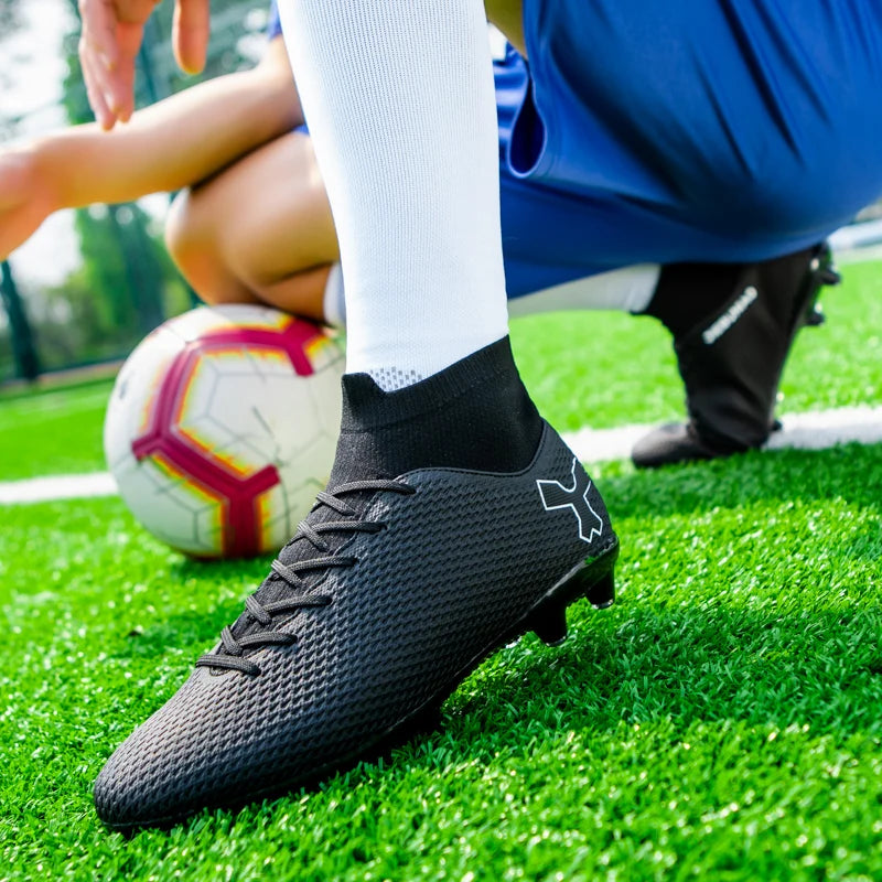 Chaussures de football pour hommes, modèle original, résistantes, pour terrain gazonné, crampons, antidérapantes, de haute qualité, confortables, chaussures de football pour activités de plein air.