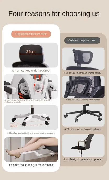 Computer Chair, Rotating Office Chair, Boss Chair, Comfortable To Lie Down, Student Bedroom, Engineering Chairs,e-sports Chairs